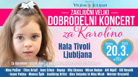 Slika: Veliki dobrodelni koncert za Karolino