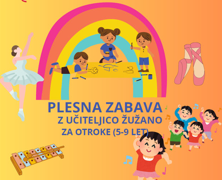 Slika: otroci plešejo, plesna zabava