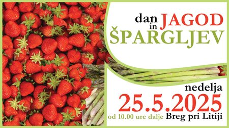 Slika: jagode in šparglji