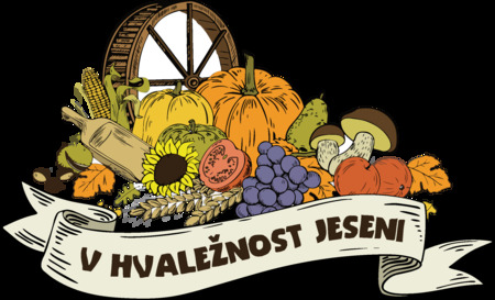 Slika: logotip v hvaležnost jeseni, pridelki