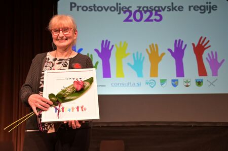 Vida Lukač_Podelitev nazivov Prostovoljec zasavske regije 2025