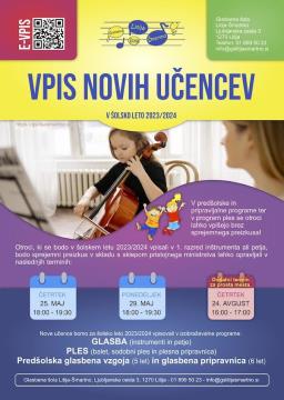 Vpis v glasbeno šolo 23/24